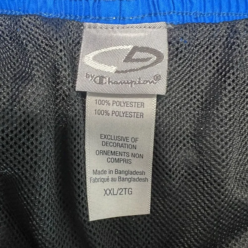 Vintage Champion Swim Trunks Mens XXL Black Blue 90s Sailing Shorts USA Made